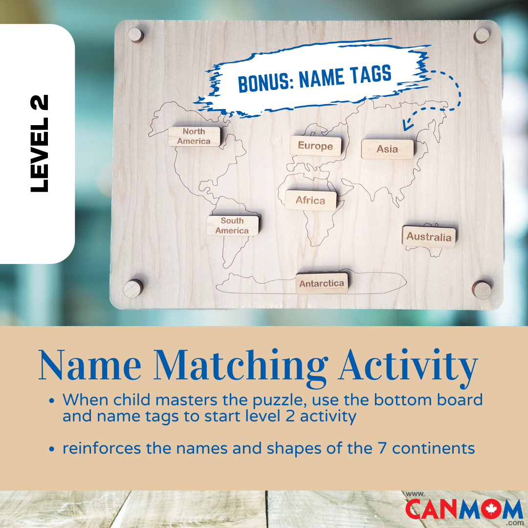 Montessori World Map Puzzle: Engage Young Explorers in Hands-On Geography