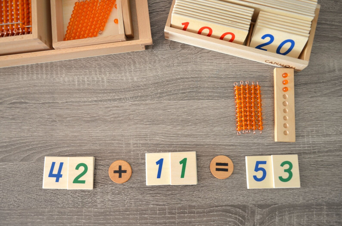 Natural Wood Math Symbols | Montessori Math Manipulatives for Kids