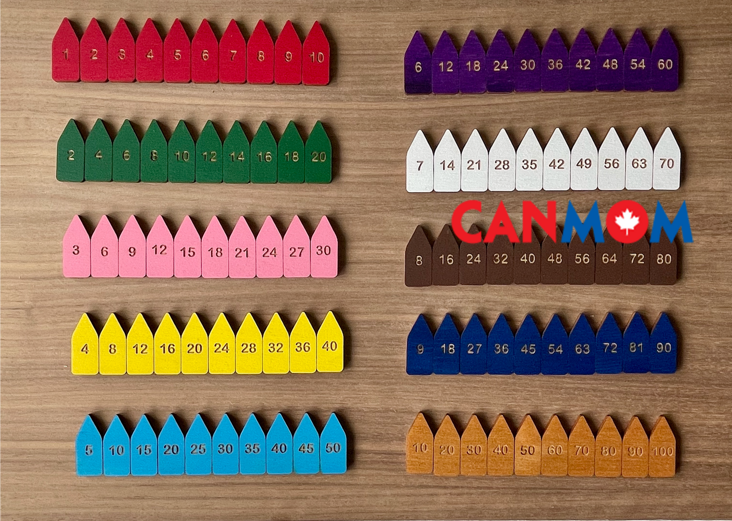 Montessori Multiplication Bead Chains | Skip Counting & Times Tables Math Material