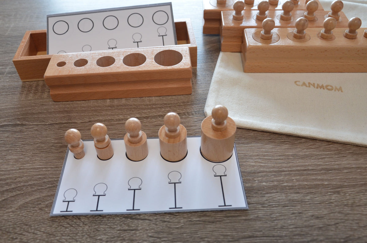 Montessori learning toys / learning bundle set / Montessori cylinders ...