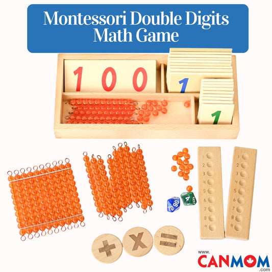 Montessori Double Digits Math Game: Hands-On Place Value Learning for Kids (Ages 4–8)