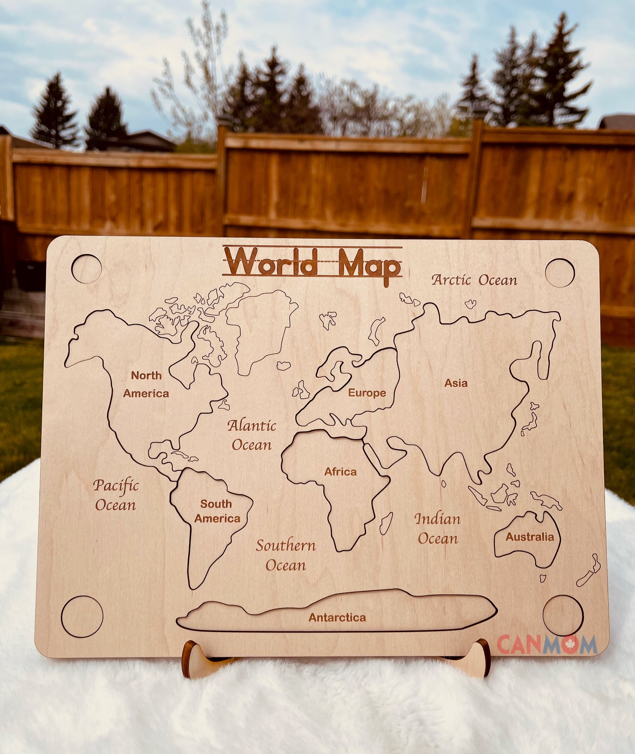 Jigsaw For 5 Year Olds Small Foot Wooden World Map Puzzle — 24-Piece ...