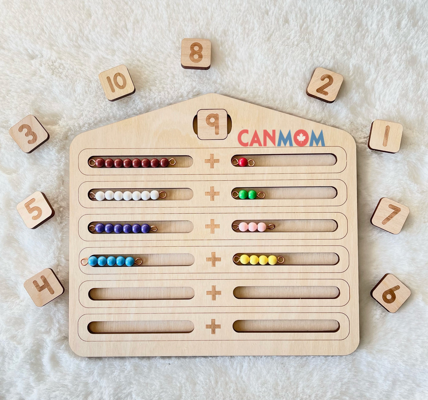 Montessori bead house and bead bars 1-10