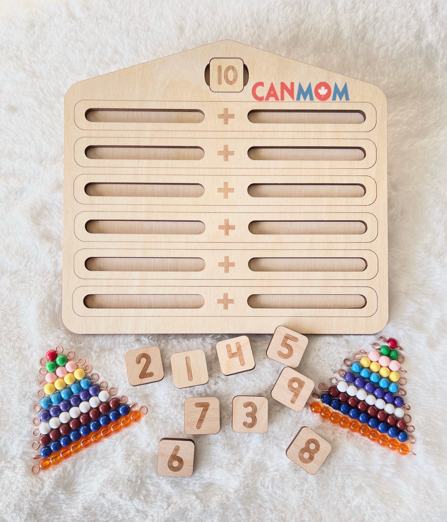 Montessori bead house and bead bars 1-10