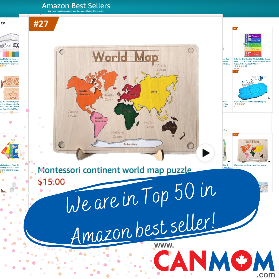 Montessori World Map Puzzle: Engage Young Explorers in Hands-On Geography
