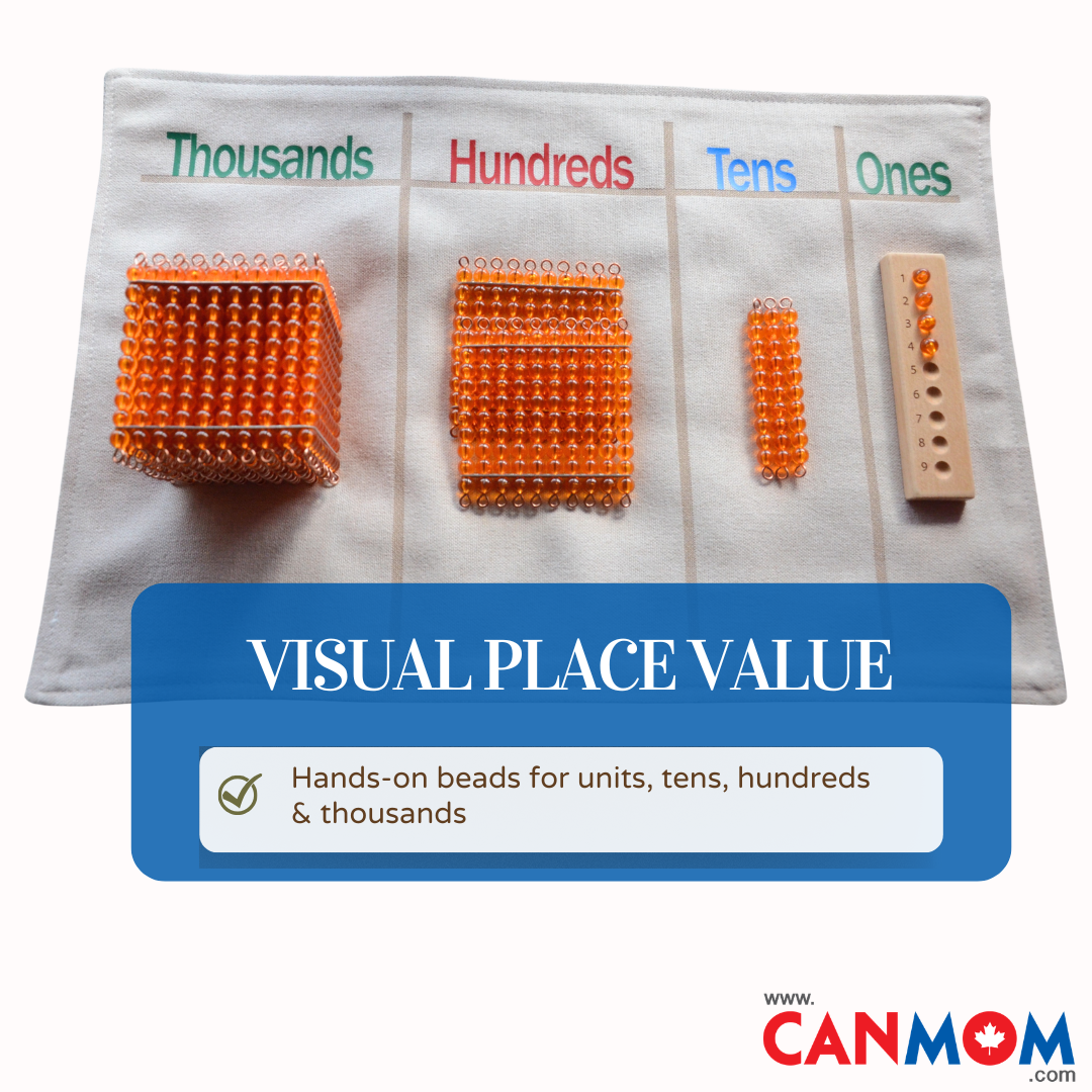 Montessori golden beads/Montessori toy/Montessori Math toy Set/Montessori Math/Kindergarten Math/Homeschool Math/Math Activities