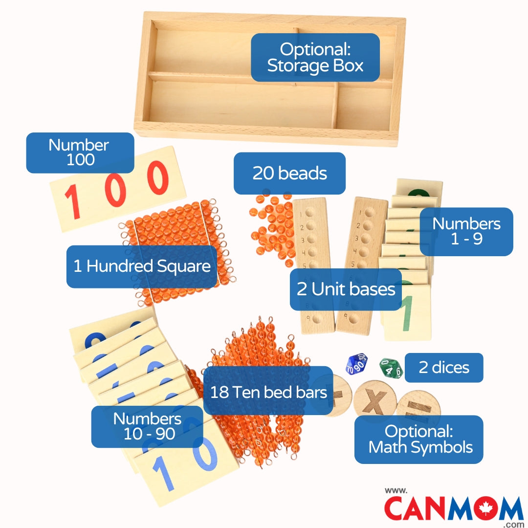 Montessori Double Digit Addition with Regrouping Math Game | Hands-On Place Value Learning