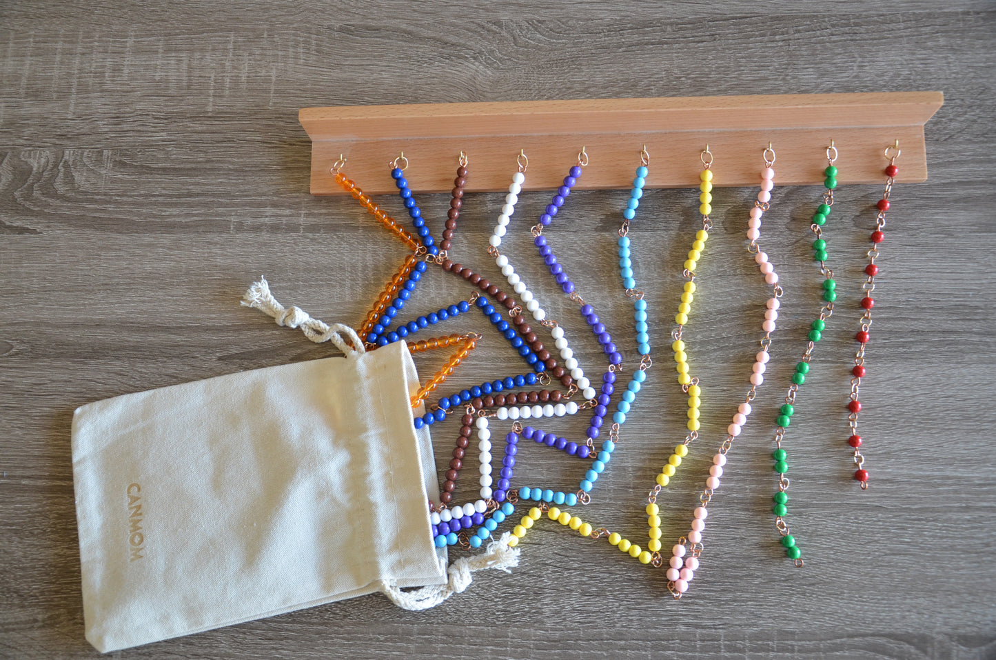 Montessori Multiplication Bead Chains | Skip Counting & Times Tables Math Material