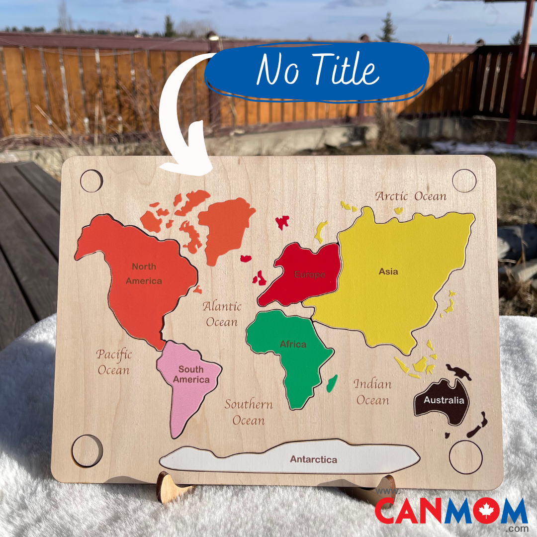 Montessori World Map Puzzle: Engage Young Explorers in Hands-On Geography