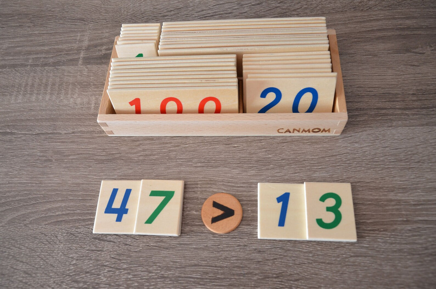 Natural Wood Math Symbols | Montessori Math Manipulatives for Kids