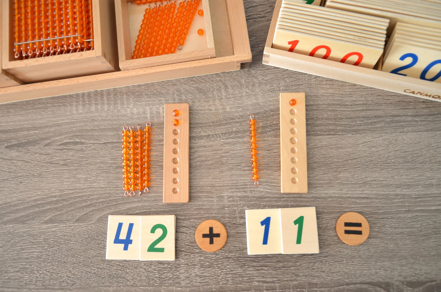 Natural Wood Math Symbols | Montessori Math Manipulatives for Kids