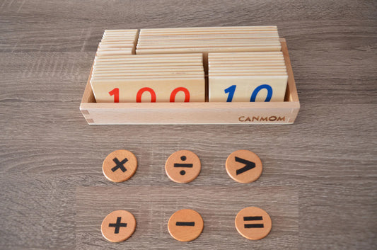 Natural Wood Math Symbols | Montessori Math Manipulatives for Kids
