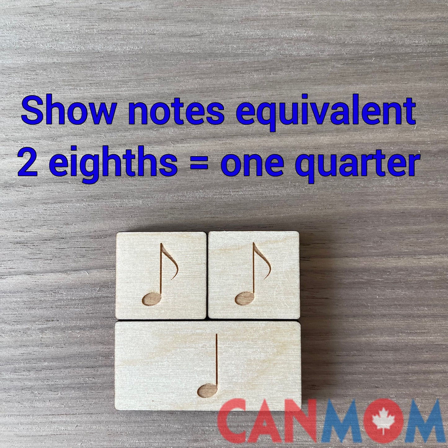 Montessori inspired music notes learning toy | Suzuki piano learning tools - two sided