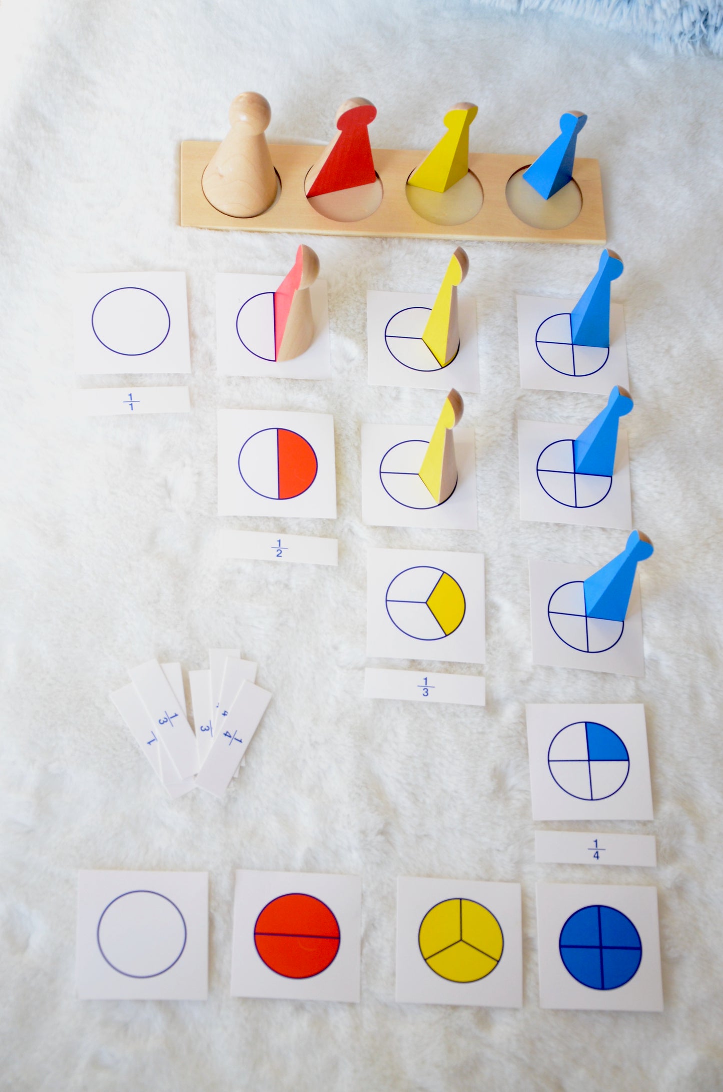 Montessori learning toys / learning bundle set / Montessori cylinders / fraction skittles / two digits learning / math learning set