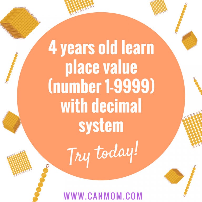 Montessori golden beads / hundred squares / Montessori Math / Montessori material / place value