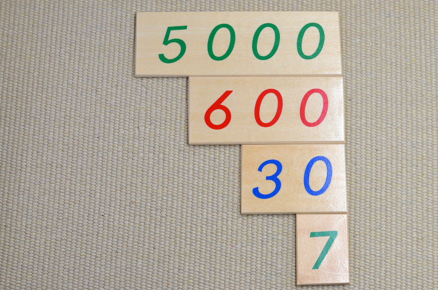Montessori wooden number, learning toys | Montessori toys | montessori numbers | decimal system | Montessori toy | learning toy