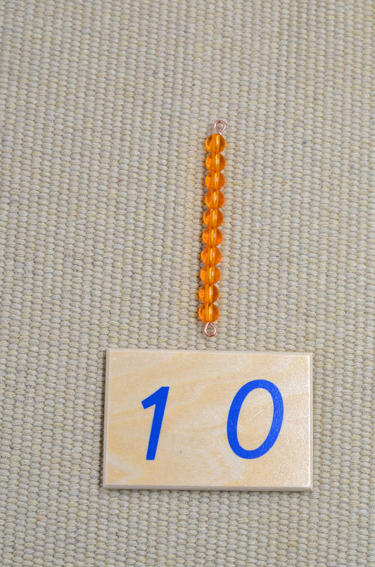 Montessori ten golden bead bars / Montessori Math / Montessori toys / preschooler puzzle / gift for children
