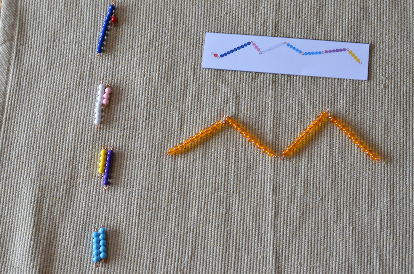 Montessori make ten math game / snake game