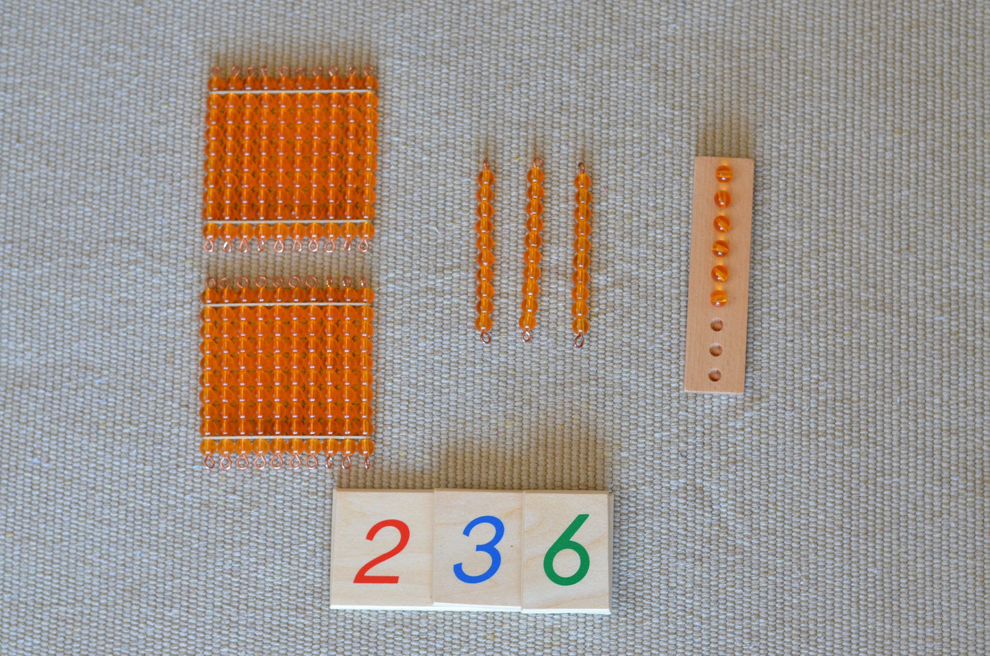 Montessori learning number 1-999 set