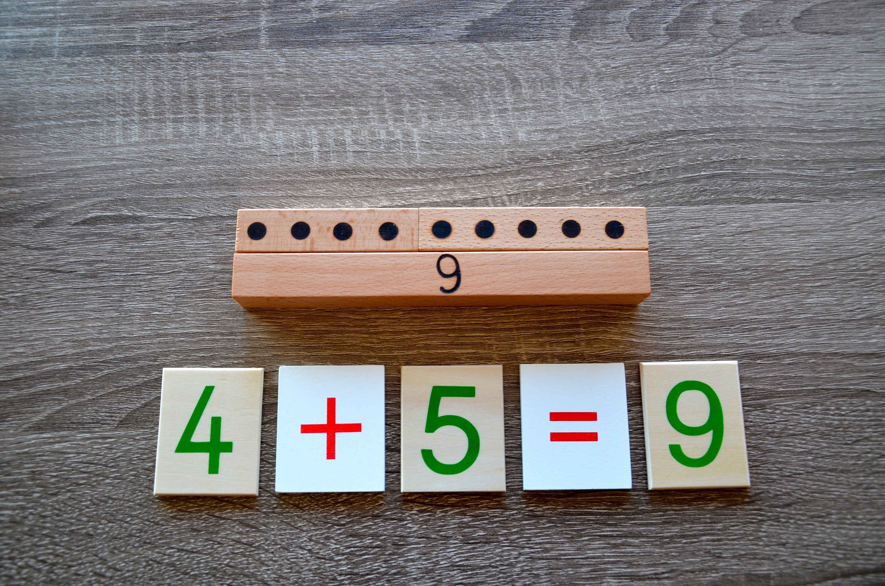 Montessori personalized number puzzle / Preschool Math learning puzzle / educational wooden puzzle / personalized xmas gift / children gift