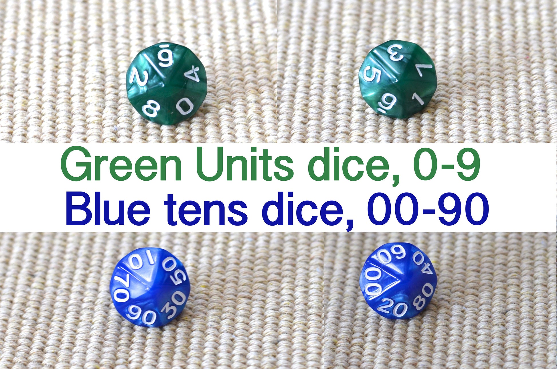 Montessori Math dices
