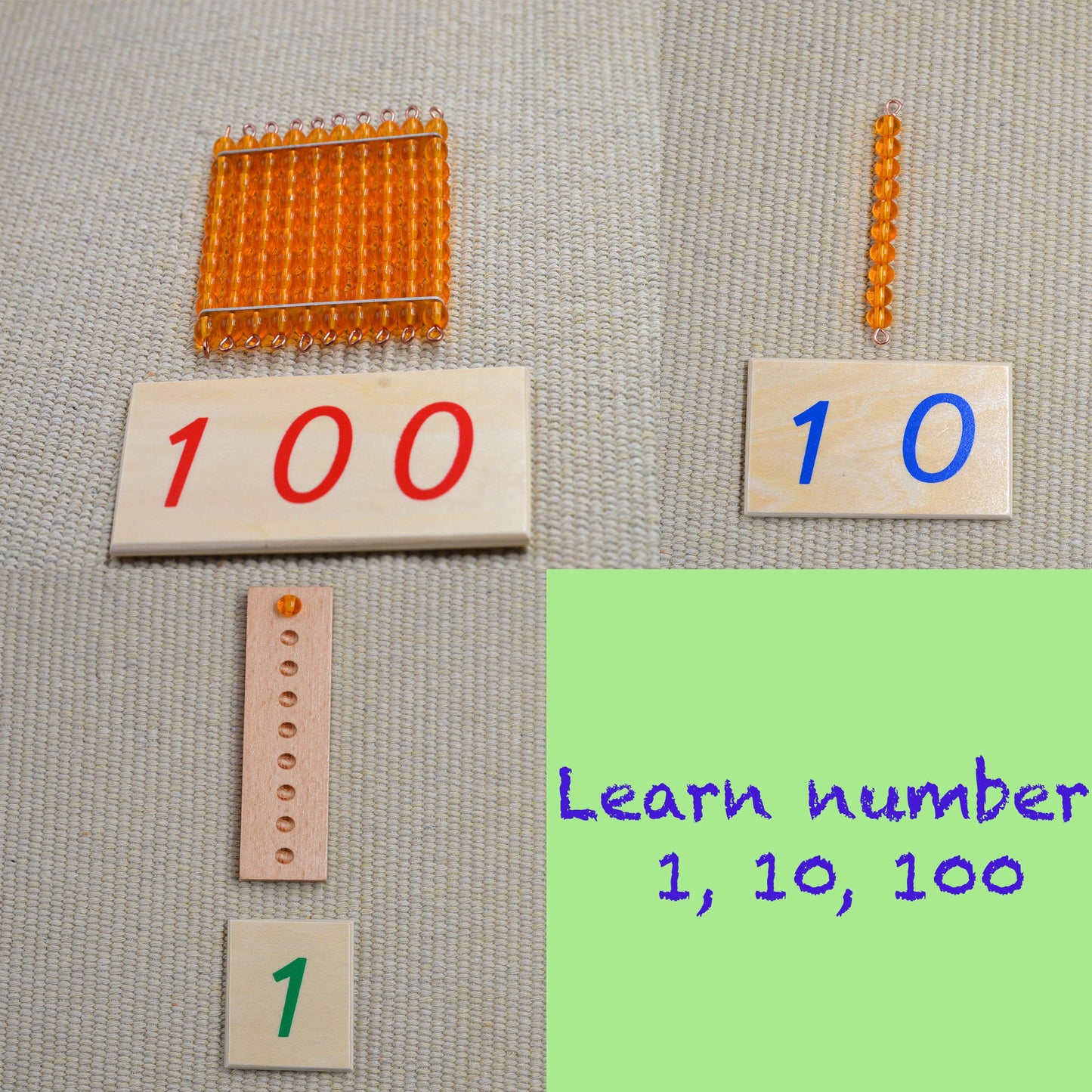 Math learning toy, learn number 1-100, math learning, number learning toy, Montessori math learning toy