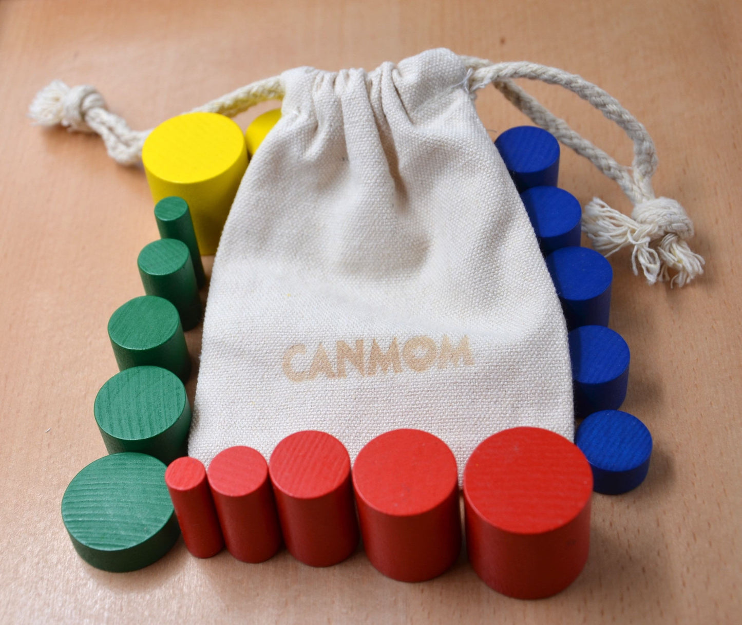 Montessori wooden educational puzzle / knobless cylinders set / kids gift / summer learning toy / kids busy bag