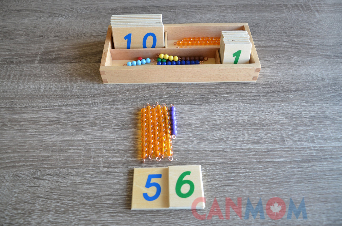 Montessori double digits learning place value math set