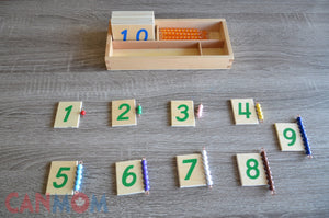 Montessori double digits learning place value math set