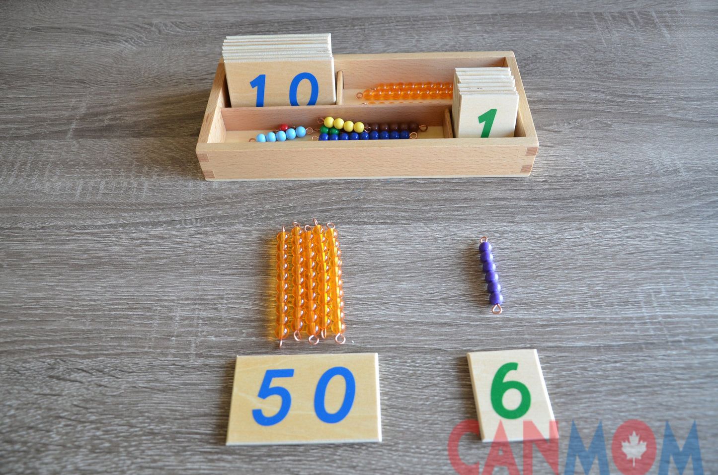 Montessori double digits learning place value math set