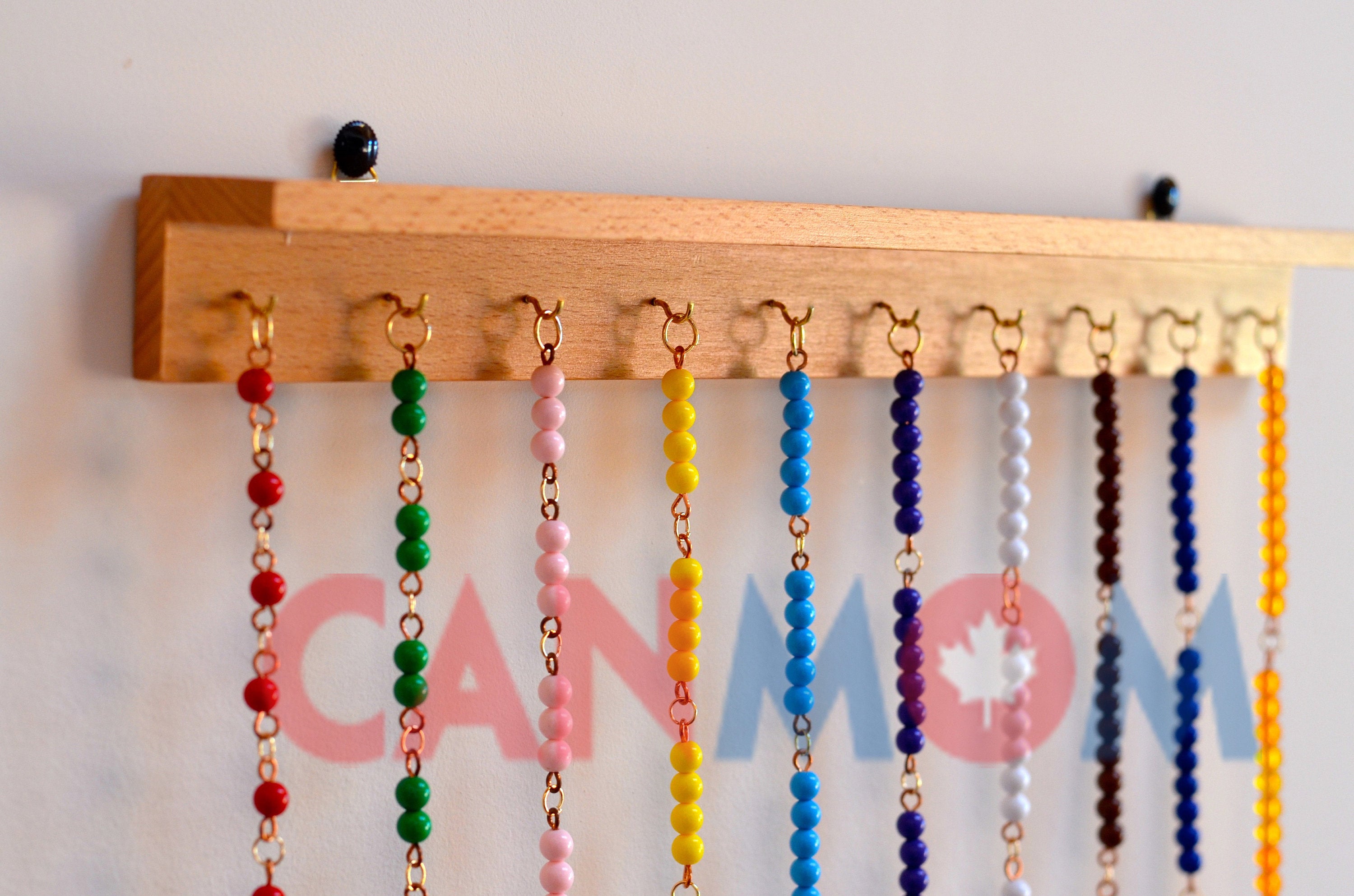 Montessori Multiplication toy / times table bead chains