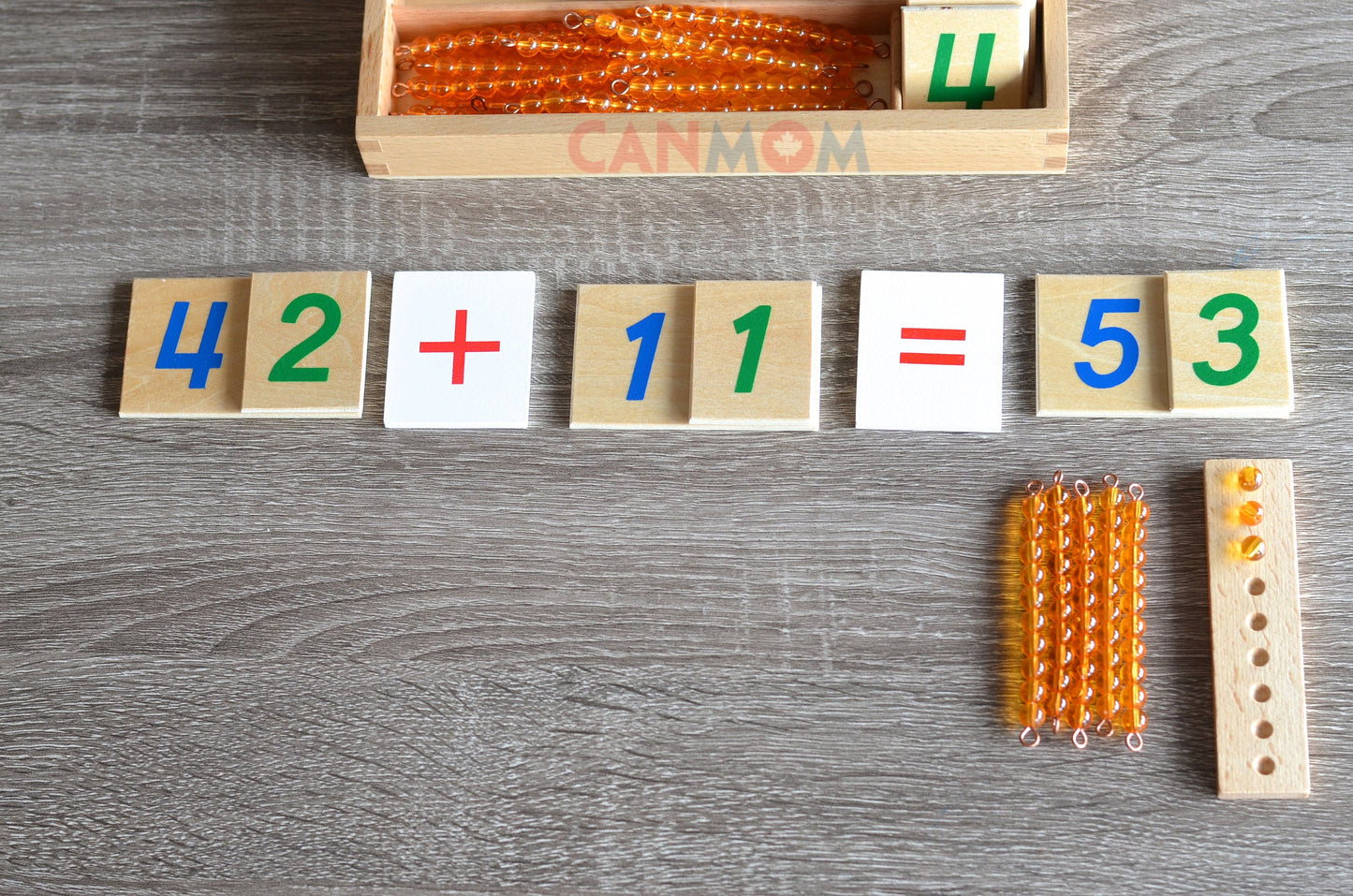 Montessori double digits addition math game / 2 digits adding with regrouping math set / kids activity set / busy bag