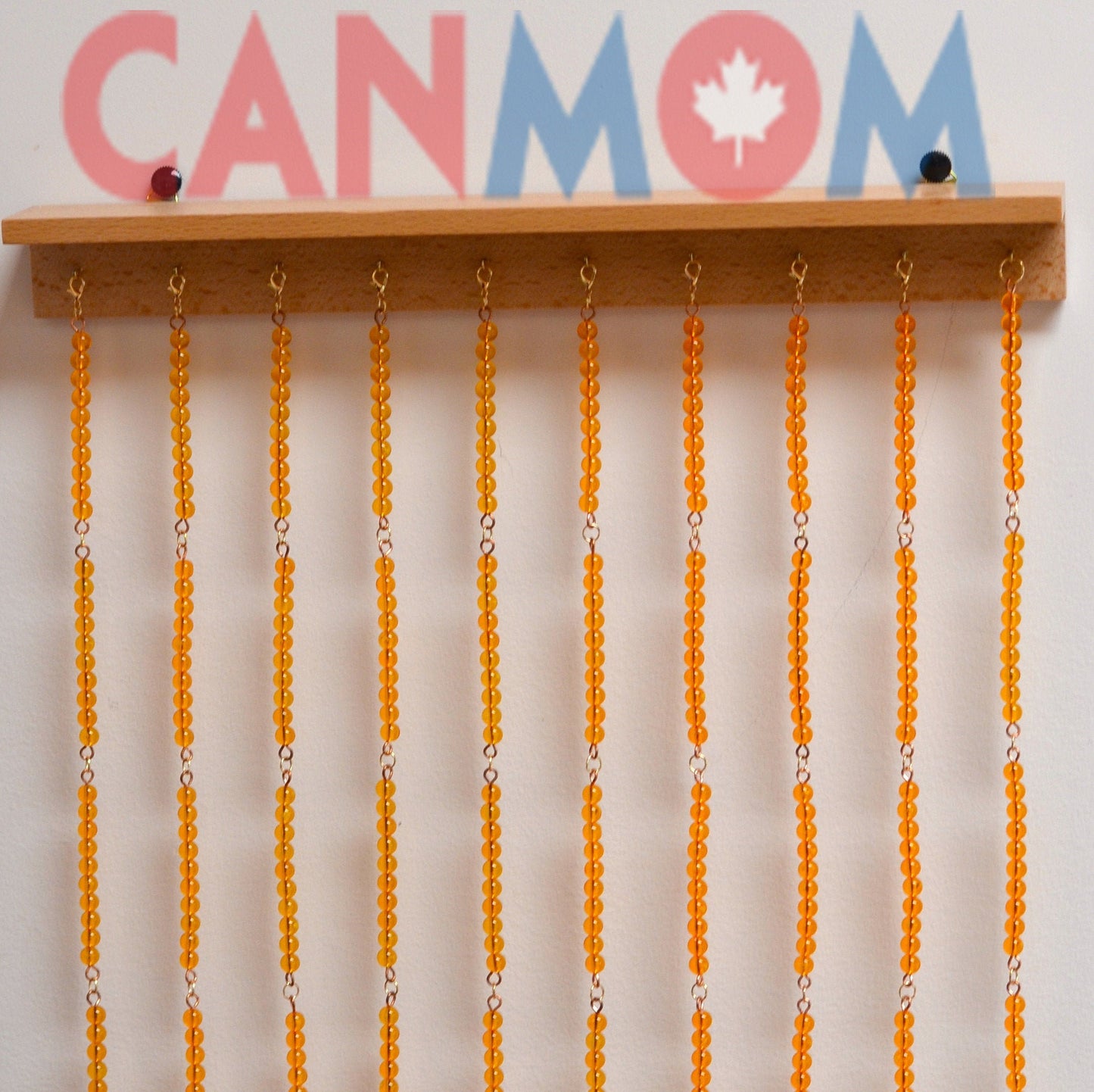 Montessori Math Skip Counting by 10 Golden Bead Chain
