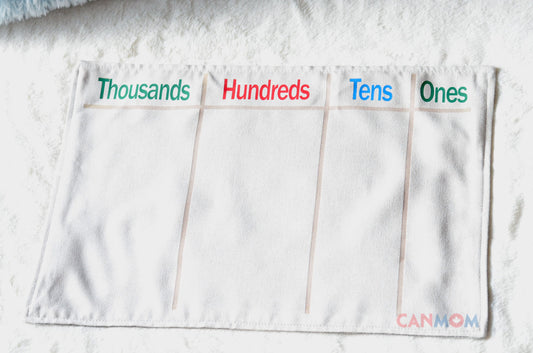 Montessori decimal system work mat/Montessori Mat