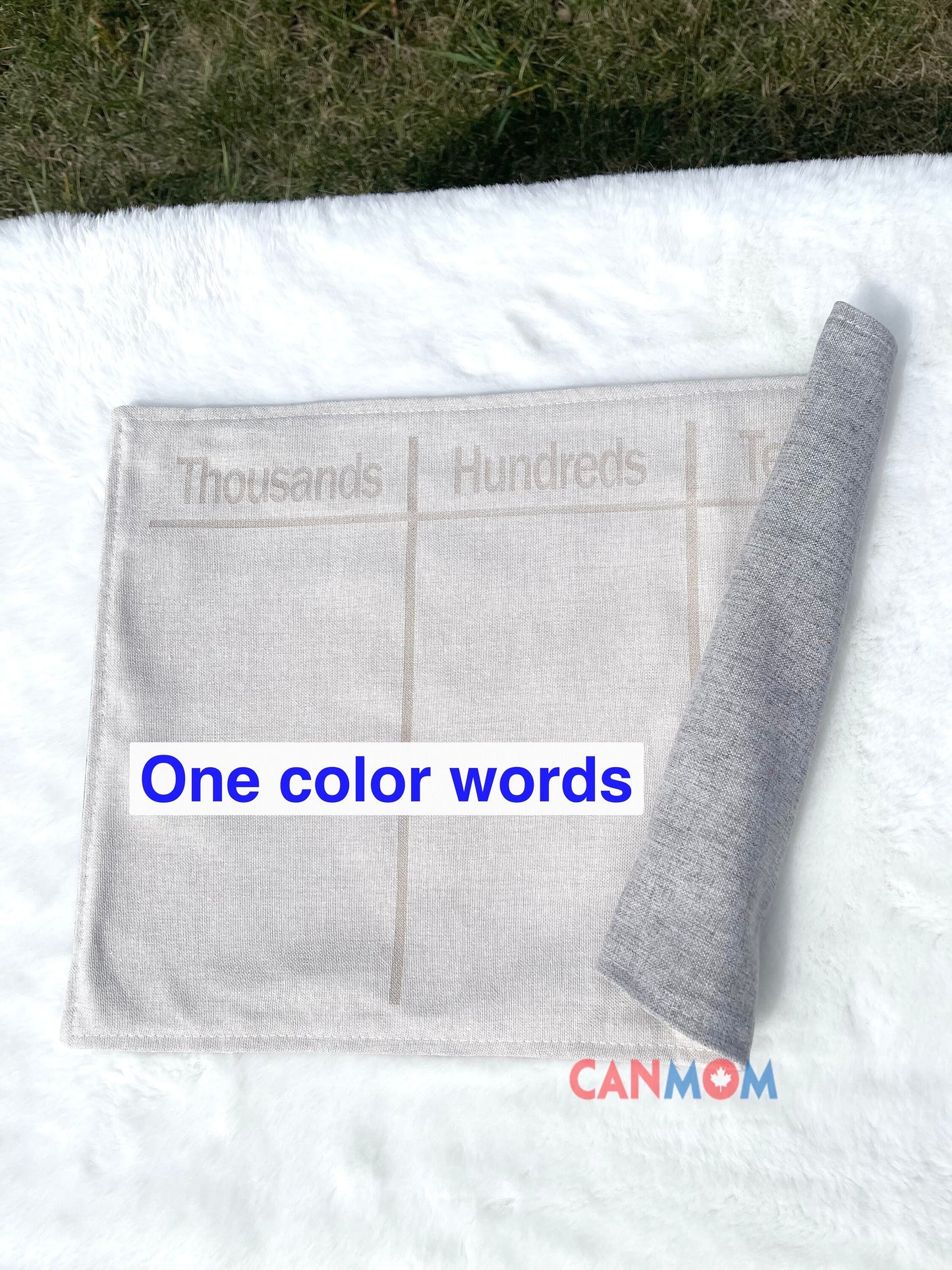 Montessori decimal system work mat/Montessori Mat