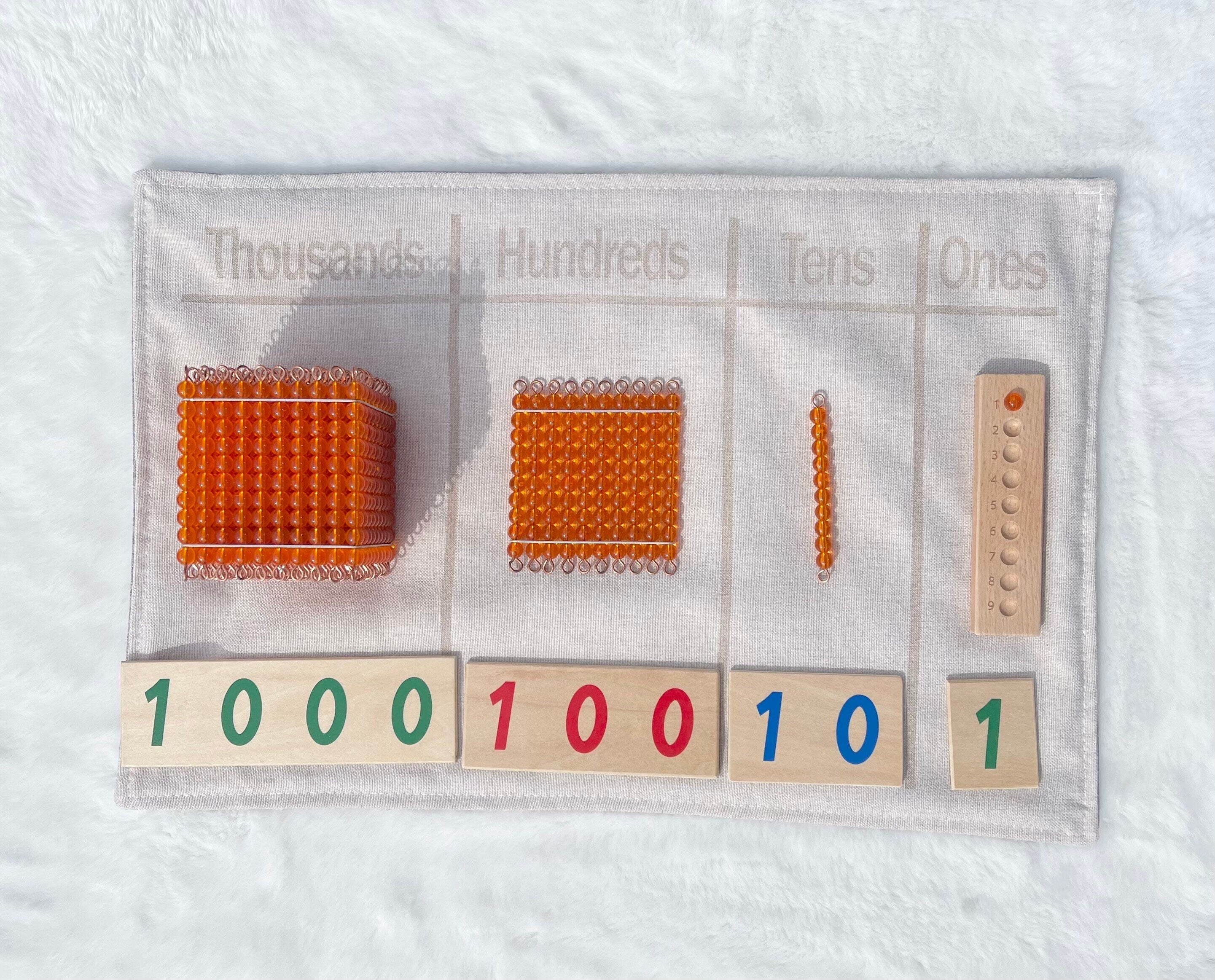Decimal Math Mat Montessori decimal system work mat / Montessori Number Mat – CANMOM