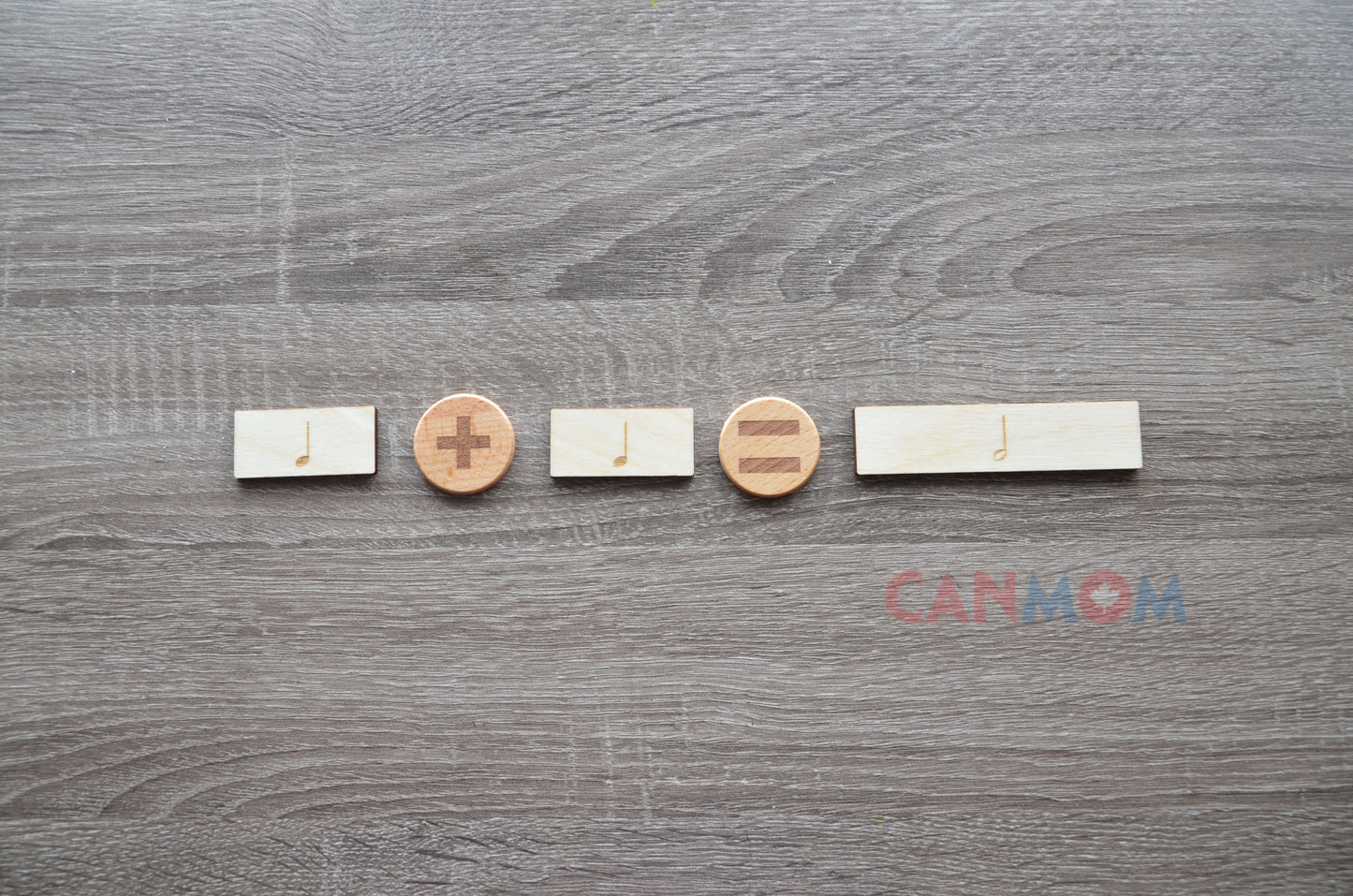 Montessori inspired music notes learning toy | Suzuki piano learning tools - two sided