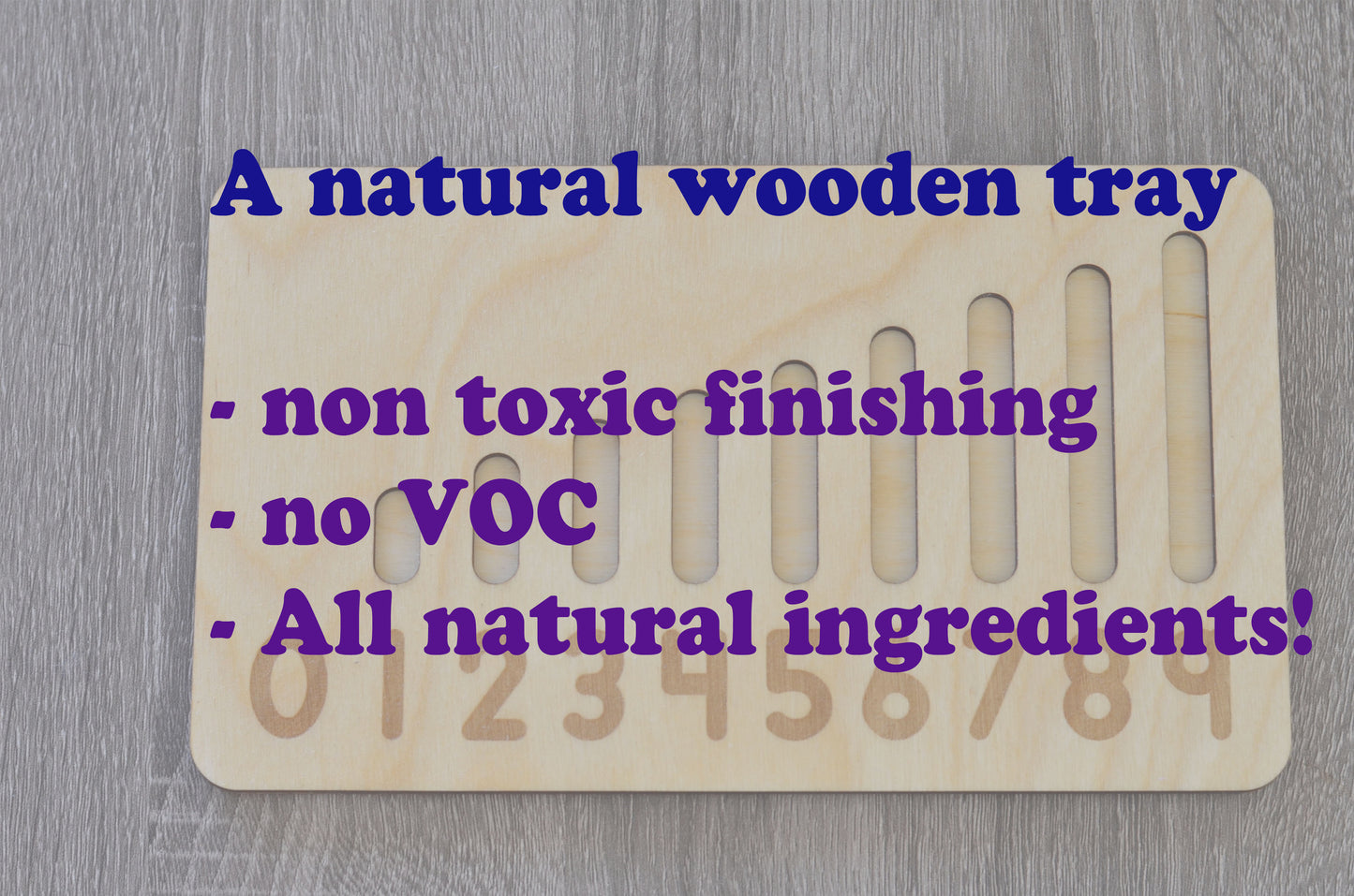 Montessori learning numbers 0-9 bead bars and number board