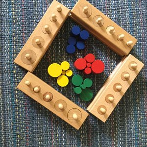 Montessori learning toys / learning bundle set / Montessori cylinders / fraction skittles / two digits learning / math learning set
