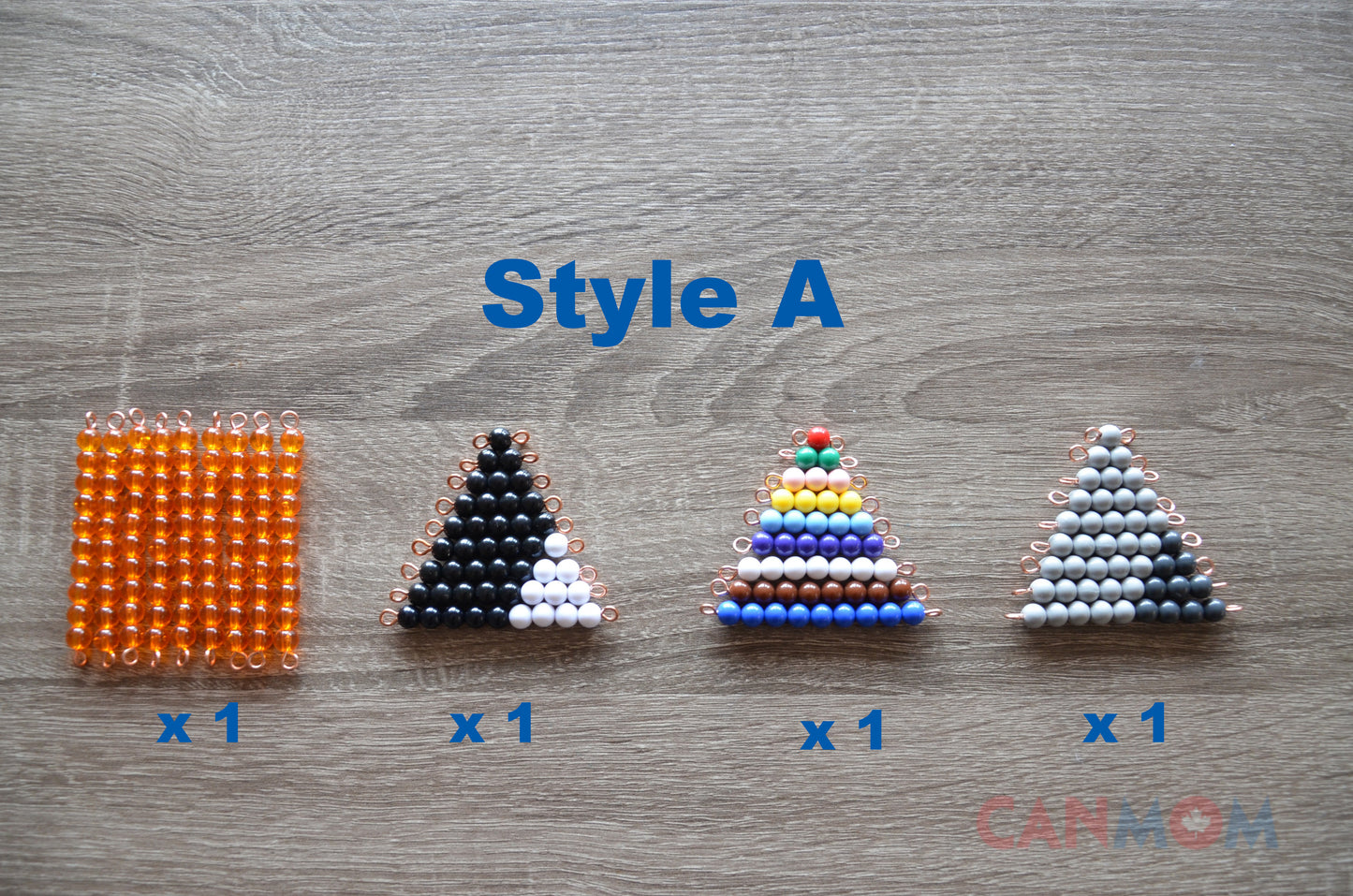 Montessori addition subtraction math snake game - style A
